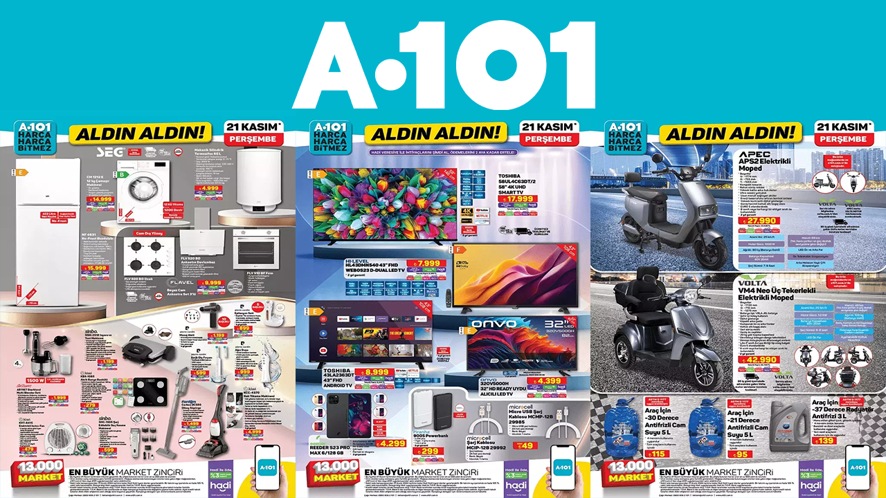 A101’e beklenen makina geliyor! 25 Eylül 2025 A101 aldın aldın kataloğu