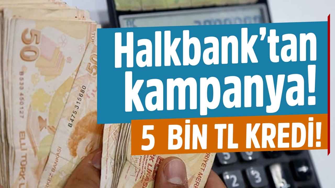 Halkbank 5 bin TL kredi faizi ne kadar, 5.000 lira kredi çeksem kaç TL öderim?