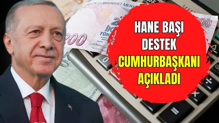 Hane başı destek ödemesi! Aylık verilecek tutarı Cumhurbaşkanı açıkladı
