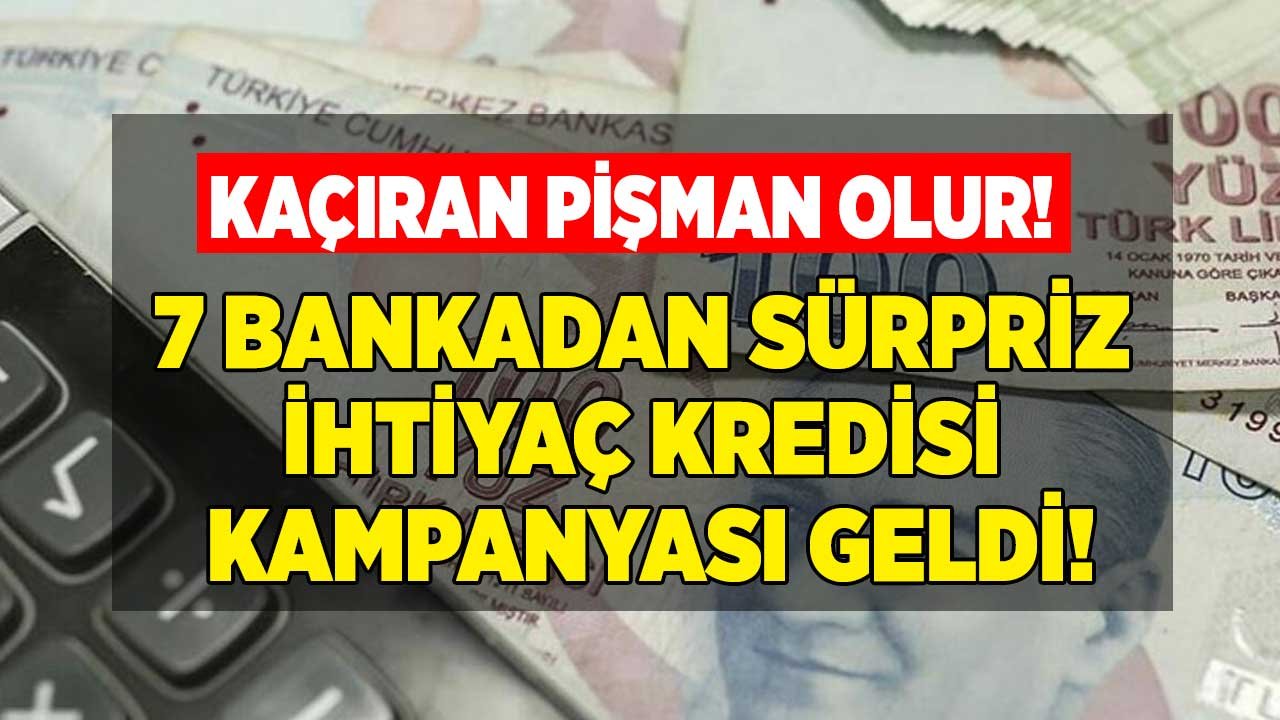 İhtiyaç kredisi faiz oranları eylül 2025! Ziraat Bankası, Garanti, Vakıfbank, İş Bankası, Akbank, Yapı Kredi, Halkbank