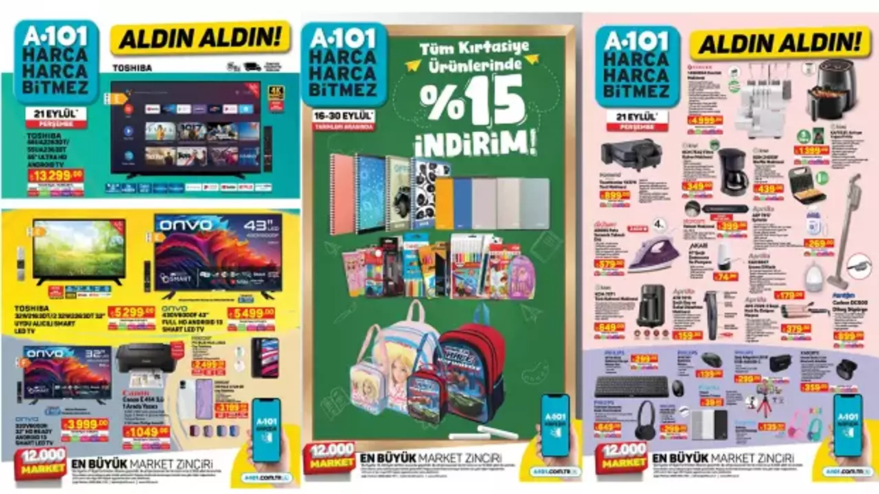 A101’e Samsung Smart TV geliyor! 18 Eylül 2025 A101 Aldın Aldın Kataloğu